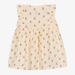Petit Bateau-Кремовое платье из органического хлопка | Childrensalon Outlet