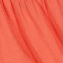 Petit Bateau-Красное льняное платье для малышек | Childrensalon Outlet