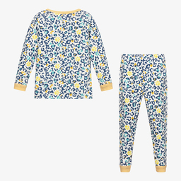 Petit Bateau-Синяя пижама и маска с леопардовым принтом | Childrensalon Outlet