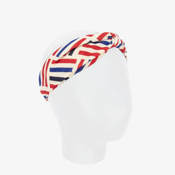 Petit Bateau-Blue Stripe Headbands (2 Pack) | Childrensalon Outlet