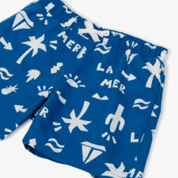 Petit Bateau-شورت سباحة بنقشة العطلات لون أزرق | Childrensalon Outlet