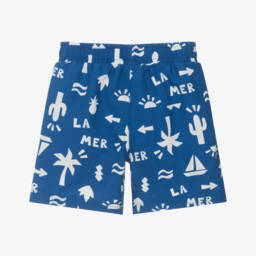 Petit Bateau-شورت سباحة بنقشة العطلات لون أزرق | Childrensalon Outlet
