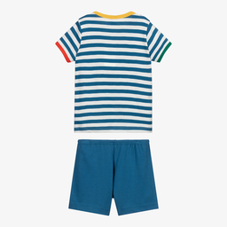 Petit Bateau-Boys Blue Leopard Pyjamas | Childrensalon Outlet
