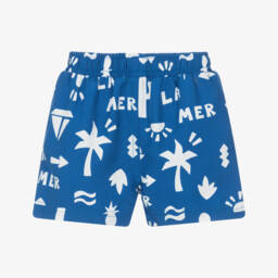 بتي باتو-شورت سباحة بطبعة جرافيك لون أزرق للأولاد | Childrensalon Outlet