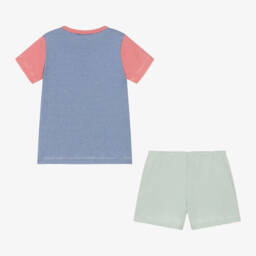 Petit Bateau-Boys Blue Stripe Pyjama Set | Childrensalon Outlet