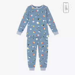 Petit Bateau-Boys Cosmic Blue Glow Pyjamas | Childrensalon Outlet