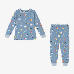 Petit Bateau-Boys Cosmic Blue Glow Pyjamas | Childrensalon Outlet