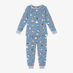 Petit Bateau-Boys Cosmic Blue Glow Pyjamas | Childrensalon Outlet