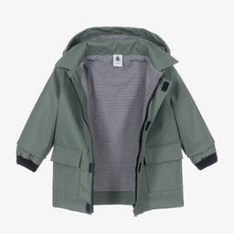 Petit Bateau-معطف واقي من المطر أطفال ولادي لون أخضر | Childrensalon Outlet