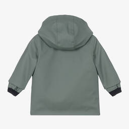Petit Bateau-معطف واقي من المطر أطفال ولادي لون أخضر | Childrensalon Outlet