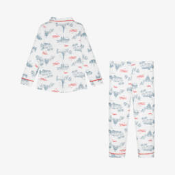 Petit Bateau-ملابس نوم باريسية قطنية عاجية للأولاد | Childrensalon Outlet