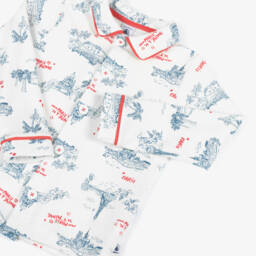 Petit Bateau-ملابس نوم باريسية قطنية عاجية للأولاد | Childrensalon Outlet