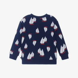 Petit Bateau-Синий хлопковый джемпер для мальчиков | Childrensalon Outlet