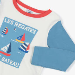 Petit Bateau-Boys Nautical Blue Sleepwear Set | Childrensalon Outlet