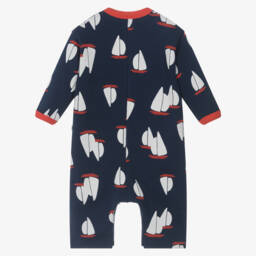 Petit Bateau-Boys' Nautical Cotton Romper | Childrensalon Outlet