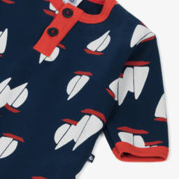 Petit Bateau-Boys' Nautical Cotton Romper | Childrensalon Outlet