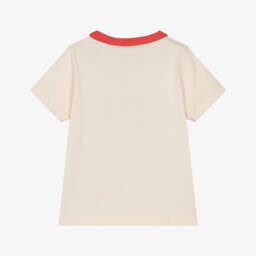 Petit Bateau-Boys Nautical Ivory Cotton Tee | Childrensalon Outlet