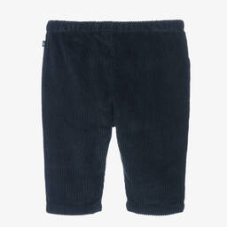 Petit Bateau-Boys Navy Blue Corduroy Trousers | Childrensalon Outlet