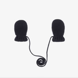 Petit Bateau-قفازات للحماية من الخدش محبوكة لون كحلي للأطفال | Childrensalon Outlet