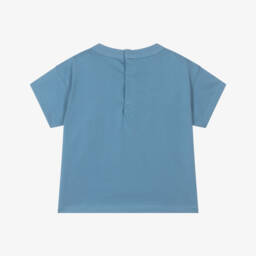 Petit Bateau-Футболка с графикой пеликана небесного цвета для мальчиков | Childrensalon Outlet