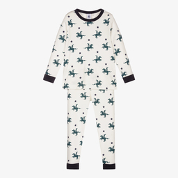 Petit Bateau-Boys White Cotton Pyjamas | Childrensalon Outlet