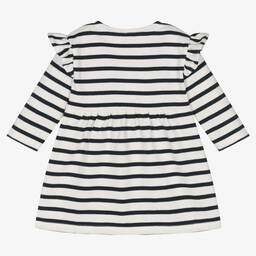 Petit Bateau-Платье из органического хлопка в синюю полоску | Childrensalon Outlet