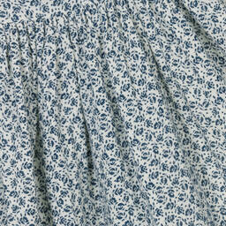 Petit Bateau-Girls Blue Floral Organic Cotton Dress | Childrensalon Outlet