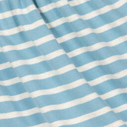 Petit Bateau-Хлопковое платье в серо-голубую полоску | Childrensalon Outlet