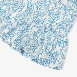 Petit Bateau-Girls Blue & White Cherry Print Dress | Childrensalon Outlet