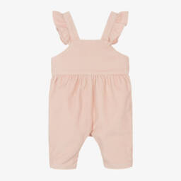 Petit Bateau-Girls Blush Corduroy Overalls | Childrensalon Outlet