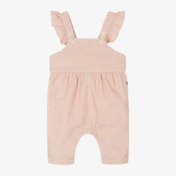 Petit Bateau-Girls Blush Corduroy Overalls | Childrensalon Outlet