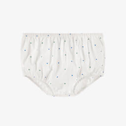 Petit Bateau-Girls Cotton Dress with Blue Spots | Childrensalon Outlet