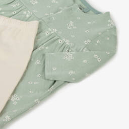 Petit Bateau-Girls Floral Cotton Dress Ensemble | Childrensalon Outlet