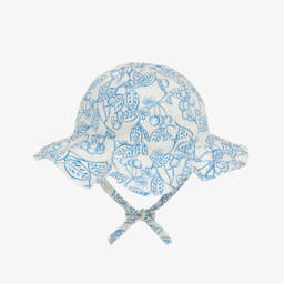 بتي باتو-قبعة شمسية قطنية مزينة بالورود للبنات | Childrensalon Outlet