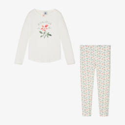 Petit Bateau-Кремовый цветочный комплект для сна для девочек | Childrensalon Outlet
