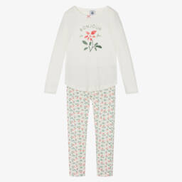 Petit Bateau-Кремовый цветочный комплект для сна для девочек | Childrensalon Outlet