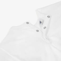 Petit Bateau-تيشيرت عاجي للبنات بتصميم قلب | Childrensalon Outlet