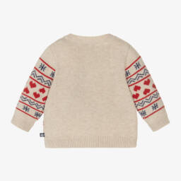 Petit Bateau-Girls Ivory Wool Blend Cardigan | Childrensalon Outlet