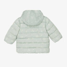 Petit Bateau-Girls Pastel Floral Hooded Puffer Jacket | Childrensalon Outlet