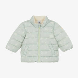 Petit Bateau-Girls Pastel Floral Hooded Puffer Jacket | Childrensalon Outlet
