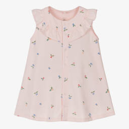 Petit Bateau-Платье из розового хлопка с фруктами для девочек | Childrensalon Outlet