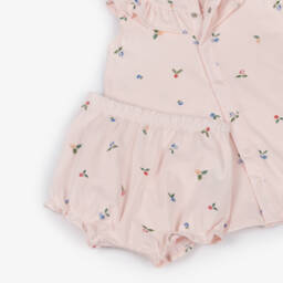 Petit Bateau-Платье из розового хлопка с фруктами для девочек | Childrensalon Outlet