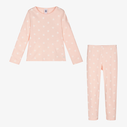 بتي باتو-بيجاما قطن لون زهري للبنات | Childrensalon Outlet