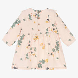 Petit Bateau-Розовое платье из органического хлопка | Childrensalon Outlet