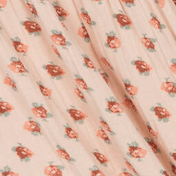 Petit Bateau-Girls Pink Organic Cotton Floral Dress | Childrensalon Outlet