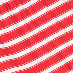 Petit Bateau-Красное хлопковое платье в белую полоску | Childrensalon Outlet
