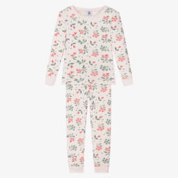 Petit Bateau-ملابس نوم قطنية زهرية للبنات | Childrensalon Outlet