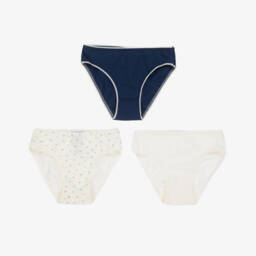 Petit Bateau-Girls Soft Cotton Underwear Trio | Childrensalon Outlet