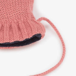 Petit Bateau-قفازات قطن محبوك لون زهري | Childrensalon Outlet