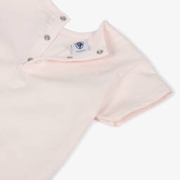 Petit Bateau-Girls Soft Rosy Organic Tee | Childrensalon Outlet